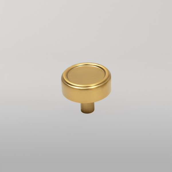 Momo Monaco 36mm Round Knob Brushed Satin Brass