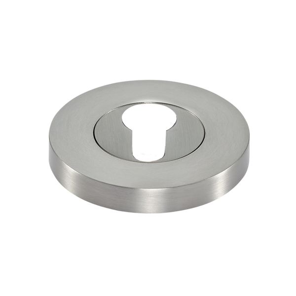 Momo Handles Euro Cylinder Escutcheon Set Dull Brushed Nickel