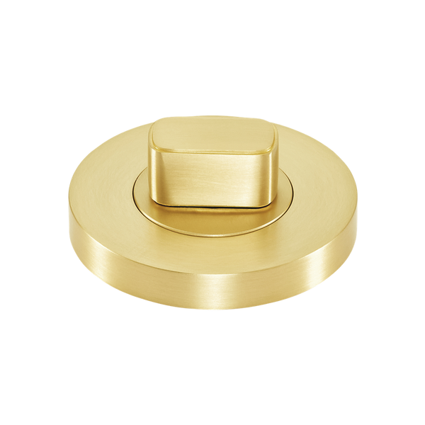 Momo Handles Privacy Thumb Turn Set Brushed Satin Brass