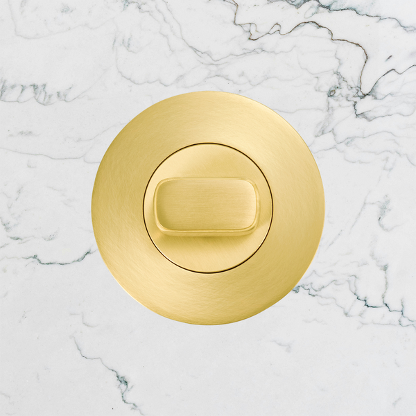 Momo Handles Privacy Thumb Turn Set Brushed Satin Brass