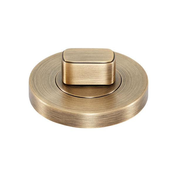 Momo Handles Privacy Thumb Turn Set Dark Brushed Brass