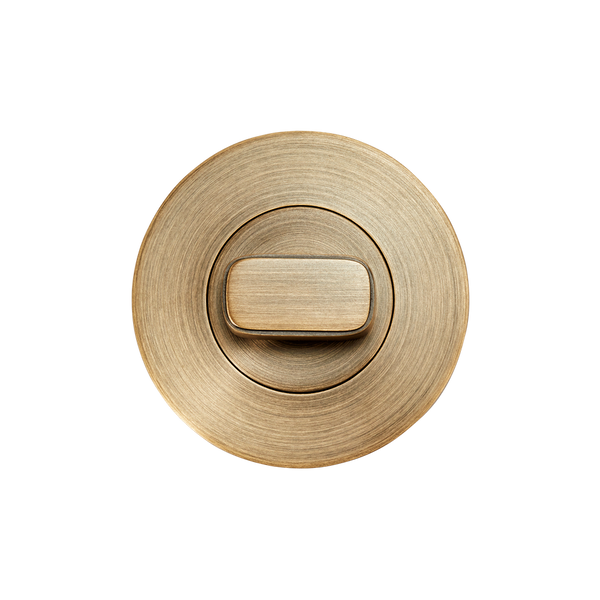Momo Handles Privacy Thumb Turn Set Dark Brushed Brass