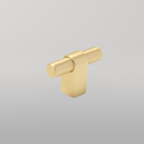 Momo Maida T Knob 52mm Brushed Satin Brass
