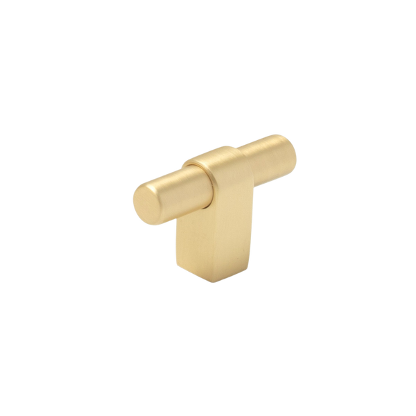 Momo Maida T Knob 52mm Brushed Satin Brass