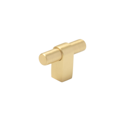 Momo Maida T Knob 52mm Brushed Satin Brass