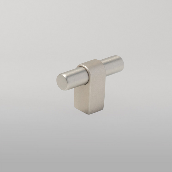 Momo Handles Momo Maida T Knob 52mm Dull Brushed Nickel