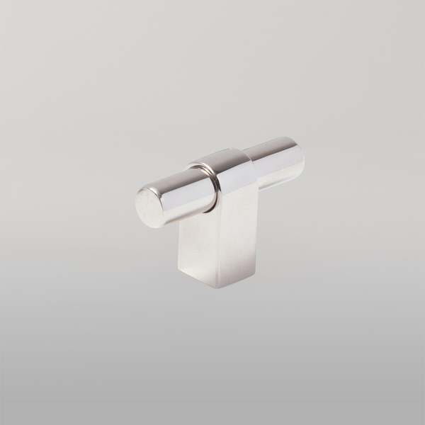 Momo Handles Momo Maida T Knob 52mm Polished Nickel