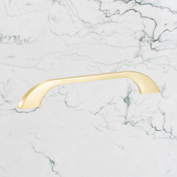Momo Handles New Prato Bow Handle 160mm Brushed Matte Brass