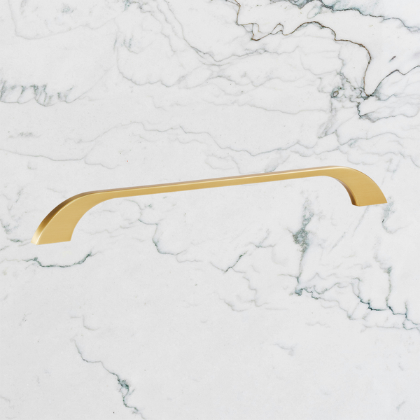 Momo Handles New Prato Bow Handle 256mm Brushed Matte Brass