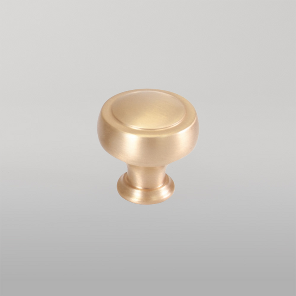 Momo Handles Momo Pellaro Knob 32mm Brushed Matte Brass