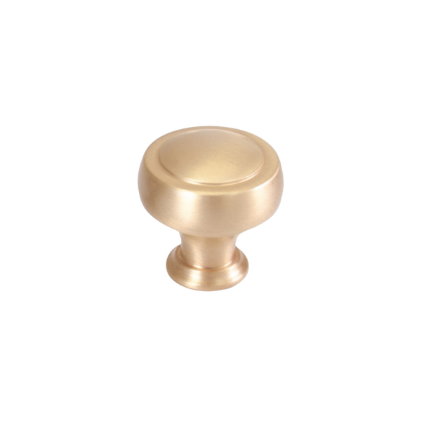 Momo Handles Momo Pellaro Knob 32mm Brushed Matte Brass