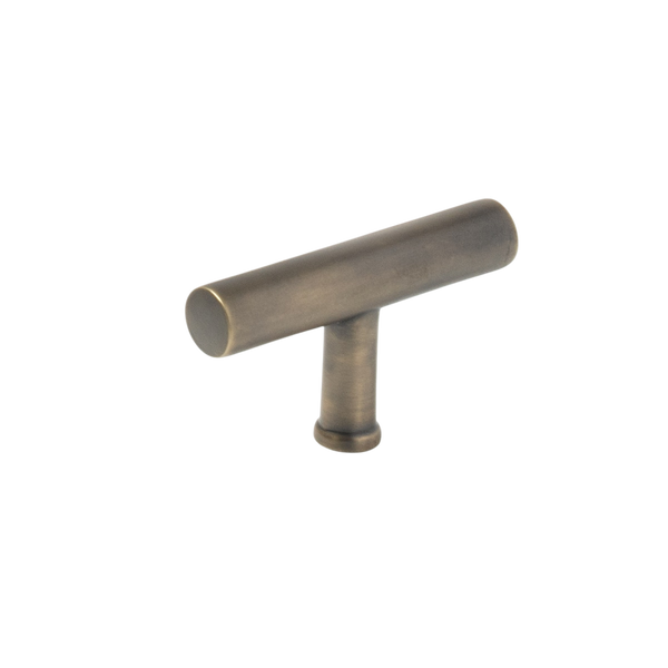 Momo Handles Momo Strano T Knob 60mm Antique Brass