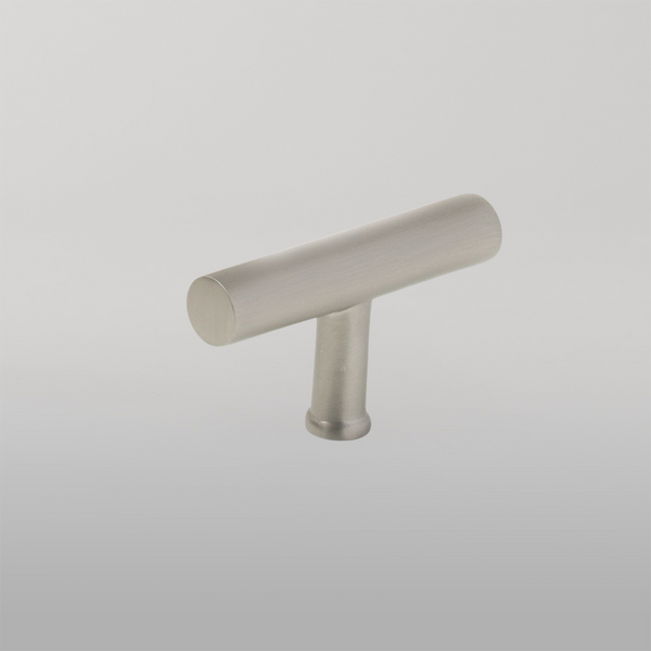 Momo Handles Momo Strano T Knob 60mm Dull Brushed Nickel