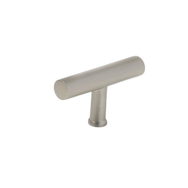 Momo Handles Momo Strano T Knob 60mm Dull Brushed Nickel
