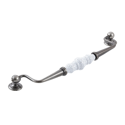 Momo Handles Momo Trianon Swivel Bail 224mm White Crackle & Pewter