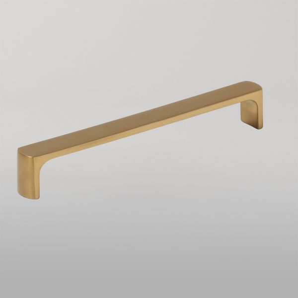 Momo Handles Momo Vena D Handle 160mm Brushed Satin Brass