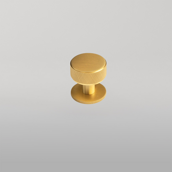 Momo Handles Momo Belgravia Solid Brass Round Knob 35mm Brushed Satin Brass
