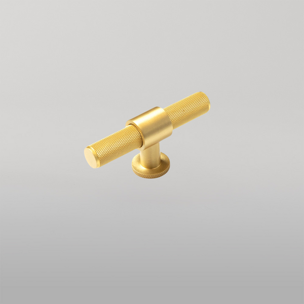 Momo Handles Momo Belgravia Solid Brass T Knob 82mm Brushed Satin Brass