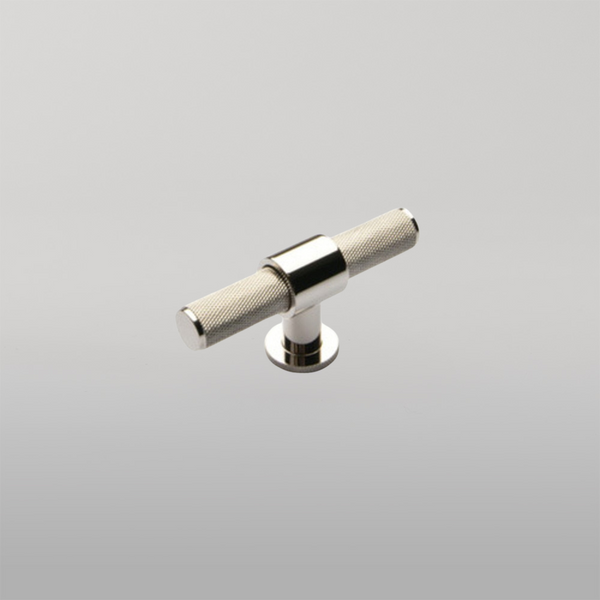 Momo Handles Momo Belgravia Solid Brass T Knob 82mm Polished Nickel