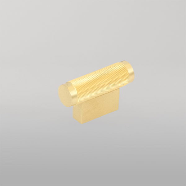 Momo Handles Momo Brighton Solid Brass T Knob 50mm Brushed Satin Brass