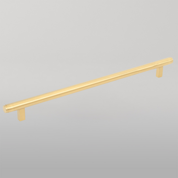 Momo Handles Momo Bellevue Solid Brass Plain Appliance Pull 416mm Brushed Satin Brass