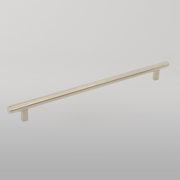 Momo Handles Momo Bellevue Solid Brass Plain Appliance Pull 416mm Dull Brushed Nickel