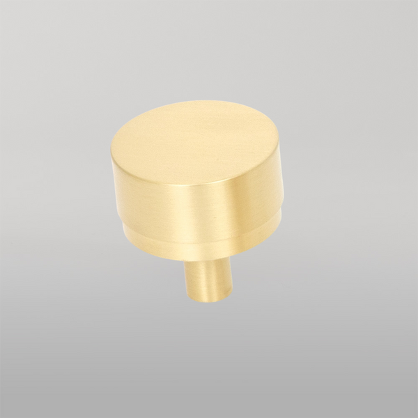 Momo Handles Momo Bellevue Solid Brass Plain Knob 35mm Brushed Satin Brass