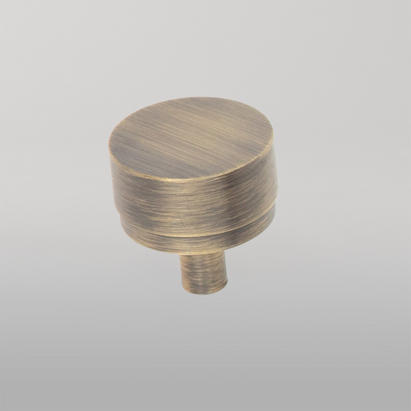 Momo Handles Momo Bellevue Solid Brass Plain Knob 35mm Dark Brushed Brass