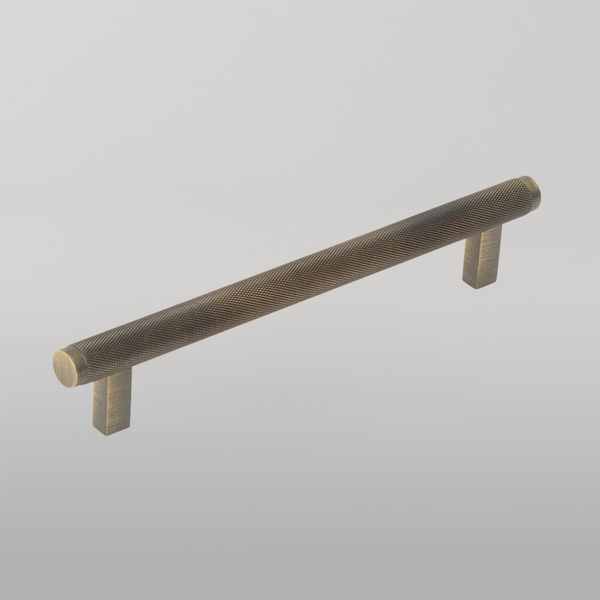 Momo Handles Momo Bellevue Solid Brass Knurled Bar Pull 160mm Dark Brushed Brass