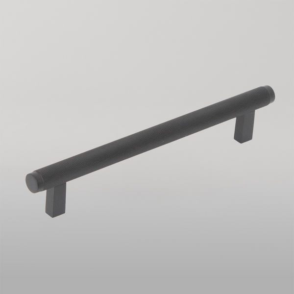 Momo Handles Momo Bellevue Solid Brass Knurled Bar Pull 160mm Matte Black