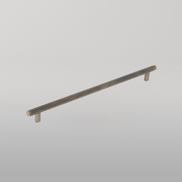 Momo Handles Momo Bellevue Solid Brass Knurled Bar Pull 320mm Dark Brushed Brass