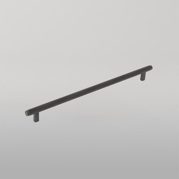 Momo Handles Momo Bellevue Solid Brass Knurled Bar Pull 320mm Matte Black