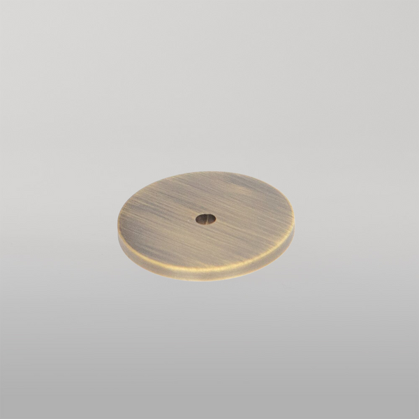 Momo Handles Momo Bellevue Solid Brass Knob Backplate Dark Brushed Brass