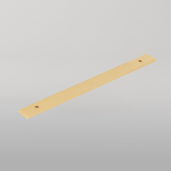 Momo Handles Momo Bellevue Solid Brass Backplate 160mm Brushed Satin Brass