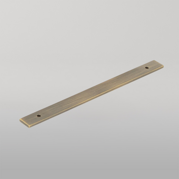 Momo Handles Momo Bellevue Solid Brass Backplate 160mm Dark Brushed Brass