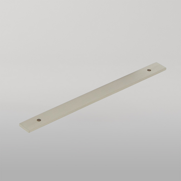 Momo Handles Momo Bellevue Solid Brass Backplate 160mm Dull Brushed Nickel