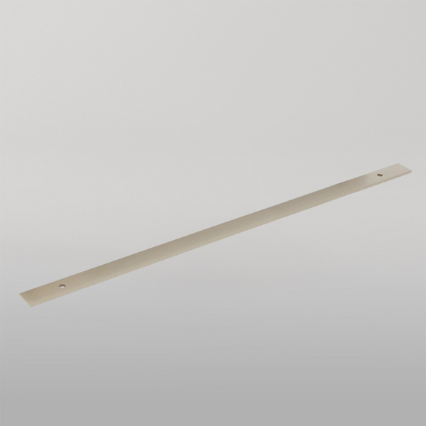 Momo Handles Momo Bellevue Solid Brass Backplate 416mm Dull Brushed Nickel