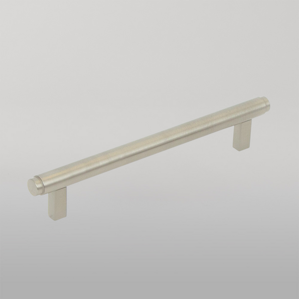 Momo Handles Momo Bellevue Solid Brass Plain Bar Pull 160mm Dull Brushed Nickel