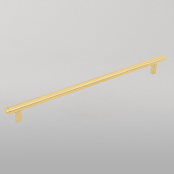 Momo Handles Momo Bellevue Solid Brass Plain Bar Pull 320mm Brushed Satin Brass