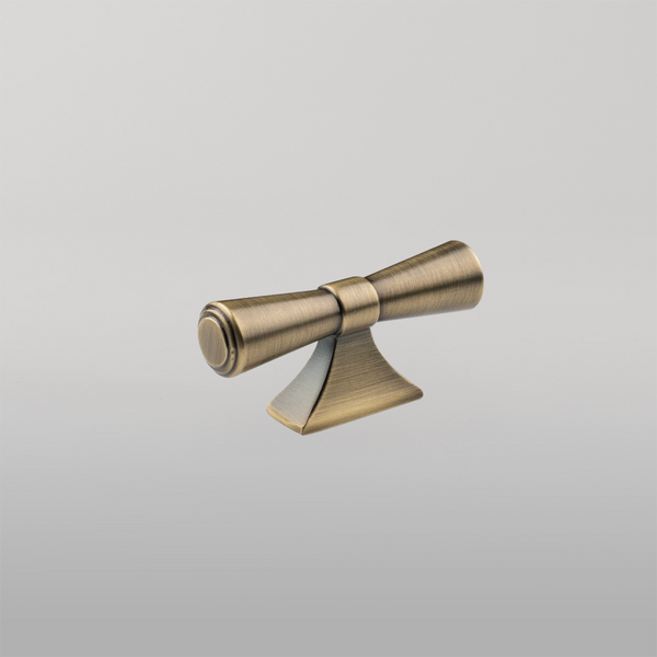 Momo Handles Momo Pembrey T Knob 80mm Dark Brushed Brass