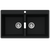Schock Horizont Magma Double 1 Tap Hole Bowl Black