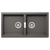 Schock Horizont Double Bowl Undermount Stone Grey