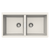 Schock Horizont Double Bowl Undermount Polaris White