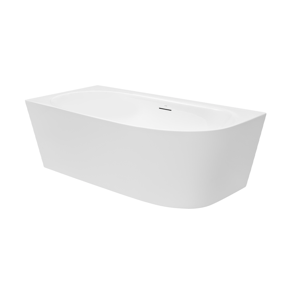 Features Back-to-corner design (Left Corner) Integrated overflow Sanitary grade acrylic High gloss white Steel support frame Height adjustable self-supporting feet Australian Standards AS 1172.5:2019 Centre waste position 10 year warranty The Back to Corner Natalia 1500 Freestanding Bath seamlessly blends modern desig