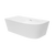 Decina 1500mm Natalia Back to Corner (Left Corner) Freestanding Bath with Overflow Gloss White