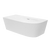 Decina 1700mm Natalia Back to Corner (Left Corner) Freestanding Bath with Overflow Gloss White