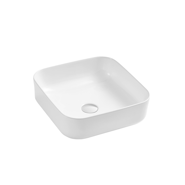 Oliveri Naples Counter Top Square Basin White