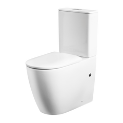 Oliveri Naples Comfort Height Back To Wall Toilet Suite White
