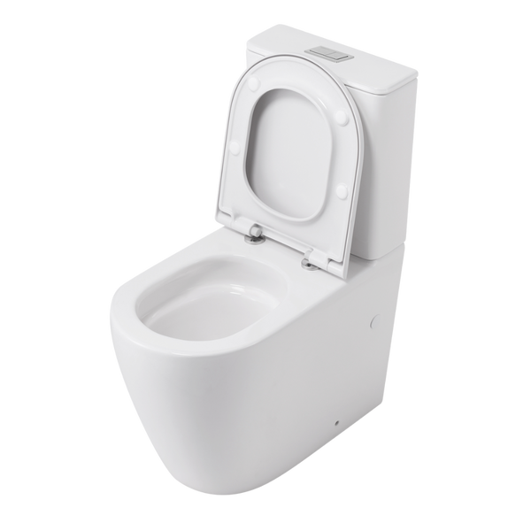 Oliveri Naples Comfort Height Back To Wall Toilet Suite White