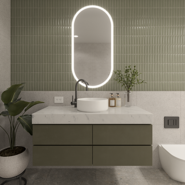 Alma Nashi Matte White Circle Basin